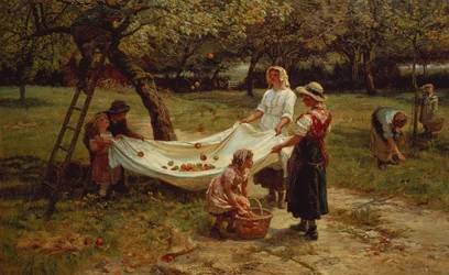 Die Apfelpflücker, 1880